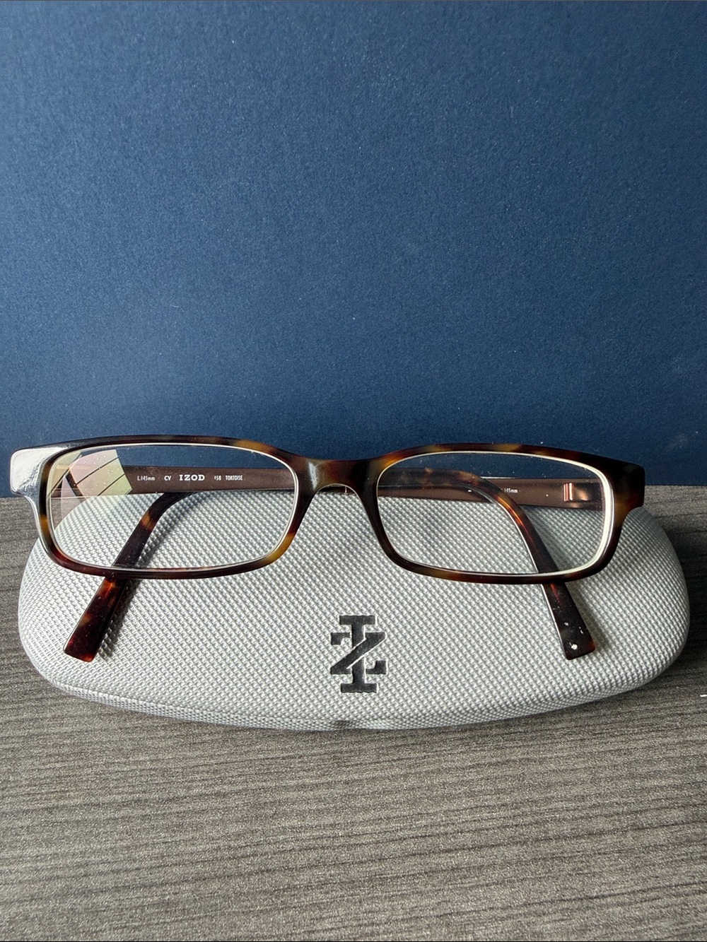 Izod Tortoiseshell Rectangular Glasses